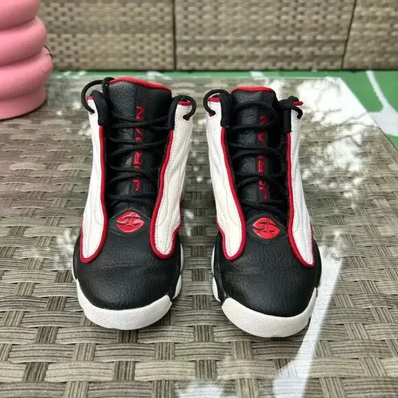 Jordan Jumpman Pro White/Black-Varsity Red – Youth Size 2Y - Picture 2 of 6